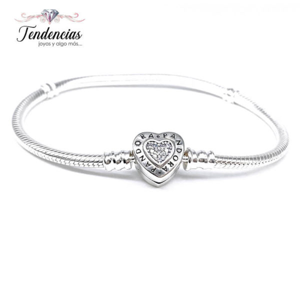 Pulsera Flexible – Broche Corazón Logo