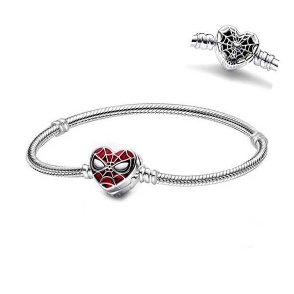 Pulsera Moments Plata - Broche Spider-Man