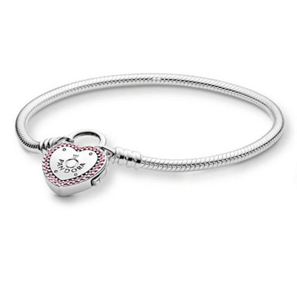 Pulsera Semi Flexible – Candado Corazón