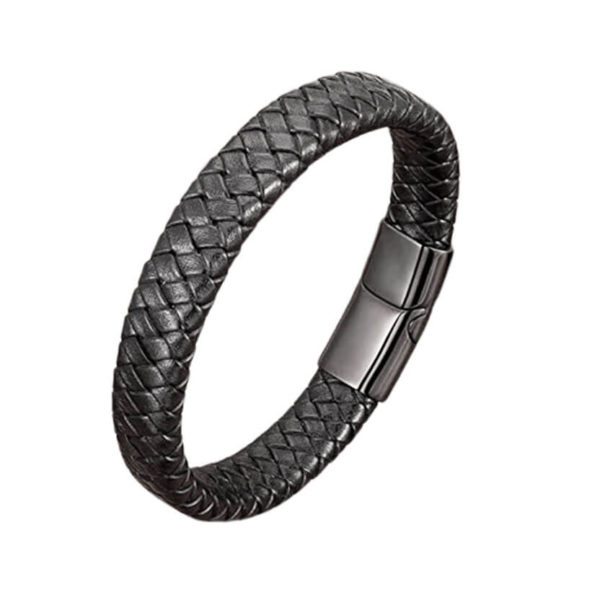 Pulsera de Cuero Tejido