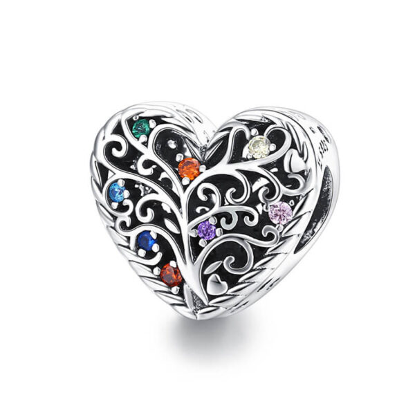 Charm / Dije Árbol de la vida Corazón