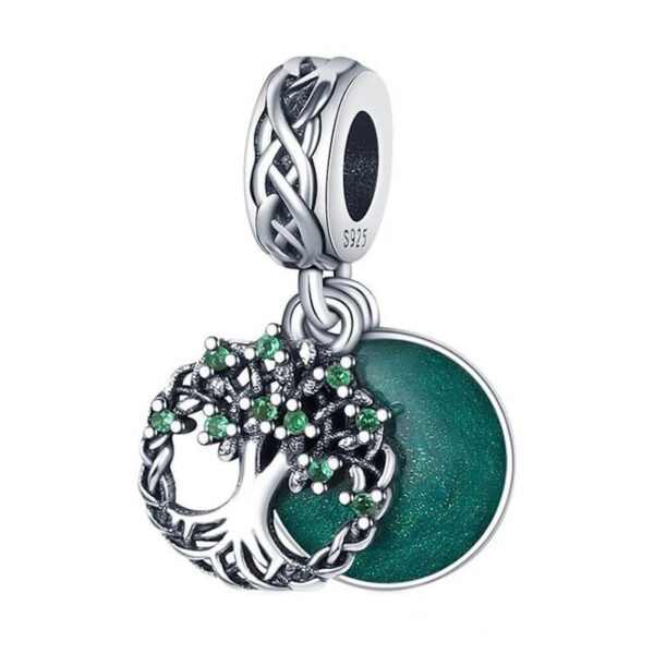 Charm / Dije Árbol de la Vida Verde