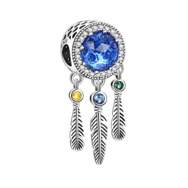 Charm / Dije Atrapasueños Cristal Azul