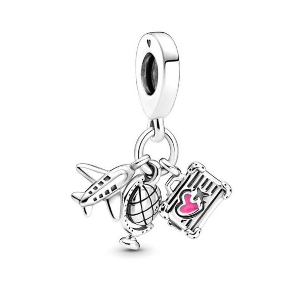 Charm / Dije Avión, Globo y Maleta