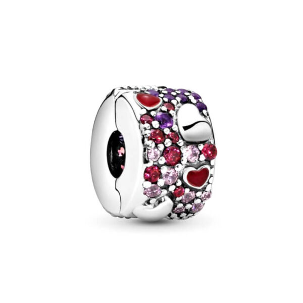 Charm / Dije Clip - Corazones Grande