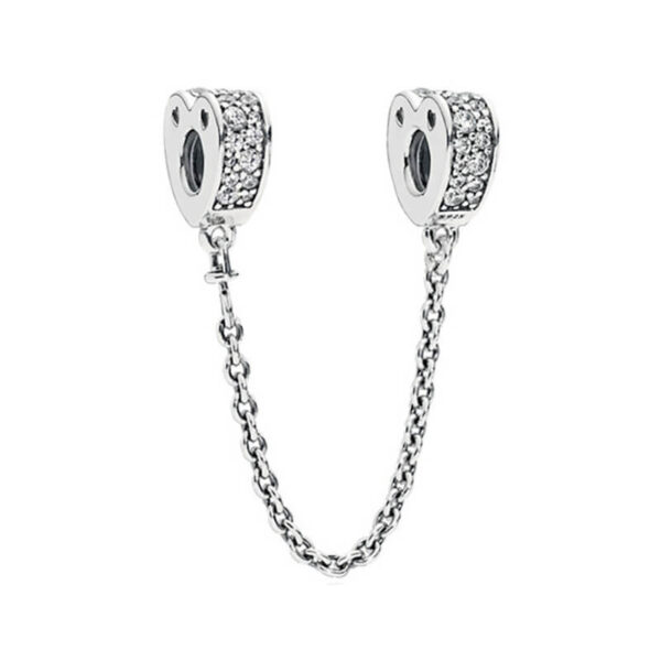 Charm / Dije Cadena - Corazones Brillantes