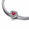 Charm / Dije Corazones Brillantes Rojo - Imagen 2