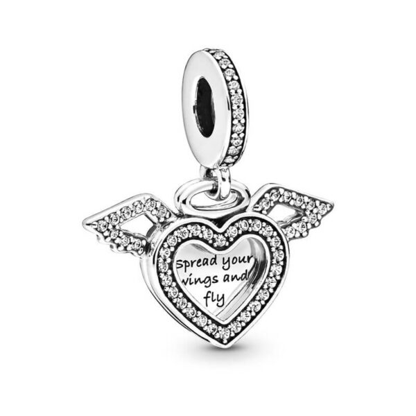 Charm / Dije Corazón Alas de Ángel