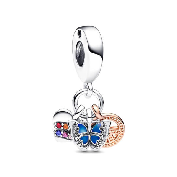 Charm / Dije Mariposa, Corazón, Arcoíris