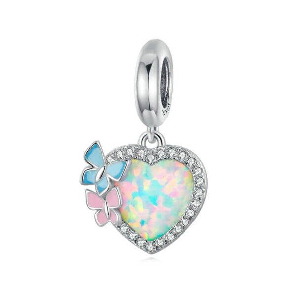 Charm / Dije Corazón Opalescente