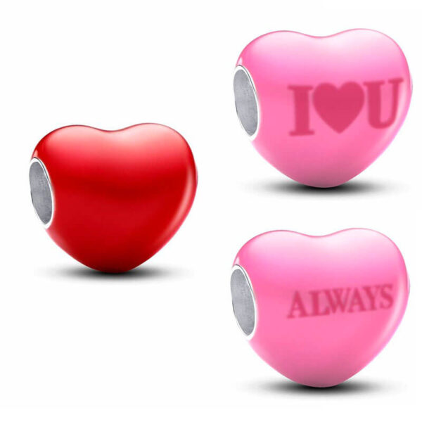 Charm / Dije Corazón Mensaje Oculto