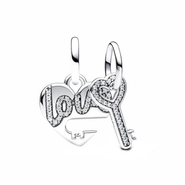 Charm / Dije Corazón y LLave 2 charms