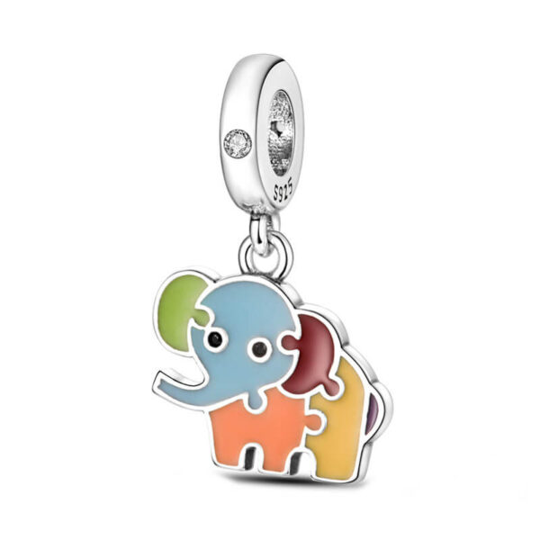 Charm / Dije Elefante Puzle