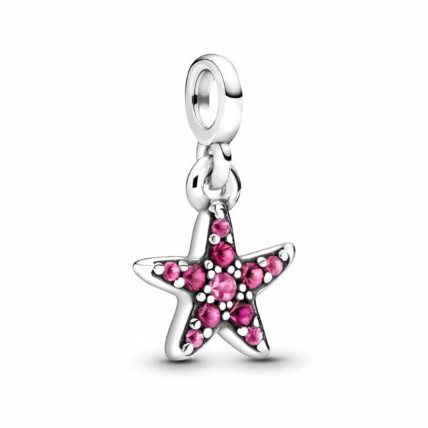 Mini Charm / Dije - Estrella de Mar Fucsia