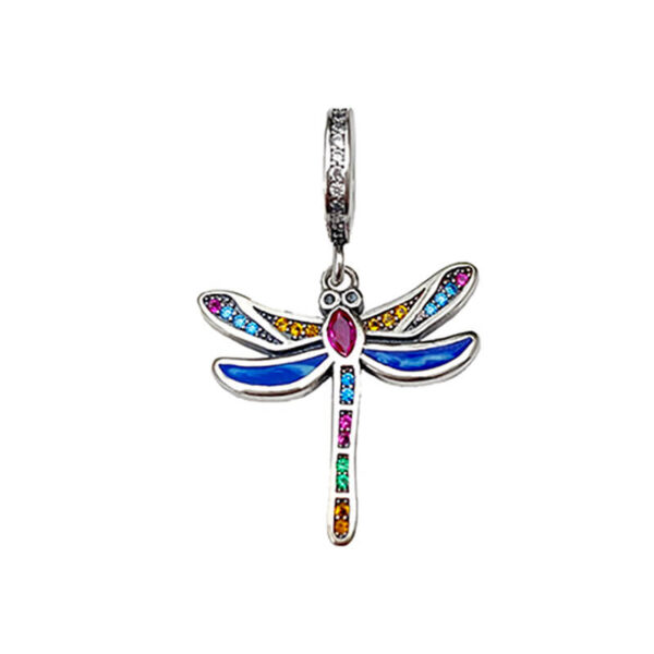Charm / Dije Libélula Multicolor