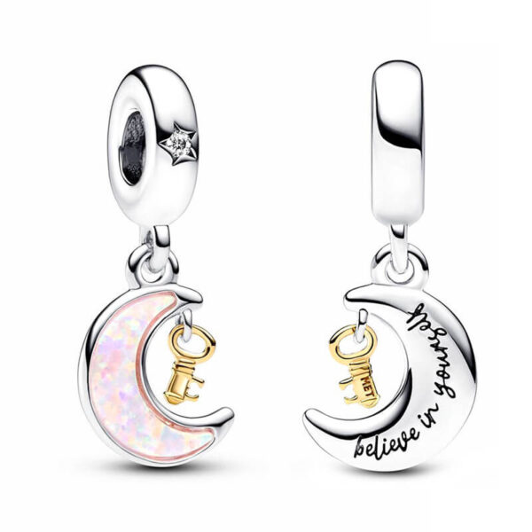 Charm / Dije Luna y Llave