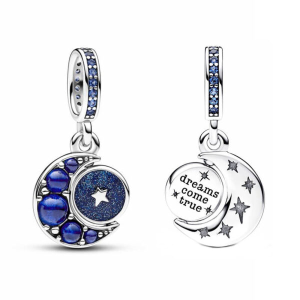 Charm / Dije Luna y Etrella Giratoria