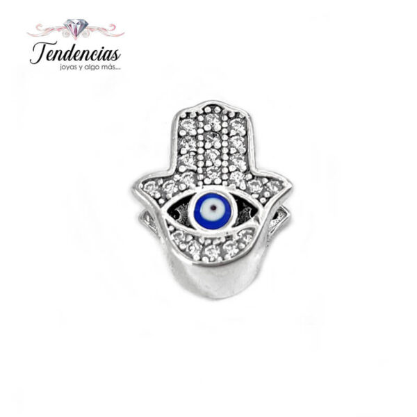 Charm / Dije Mano de Fátima Ojo Turco azul
