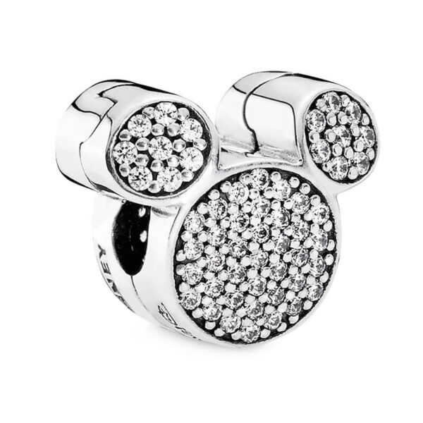 Charm / Dije Clip Mickey Silueta Brillante