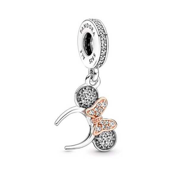 Charm / Dije Diadema Lazo Oro Rosa