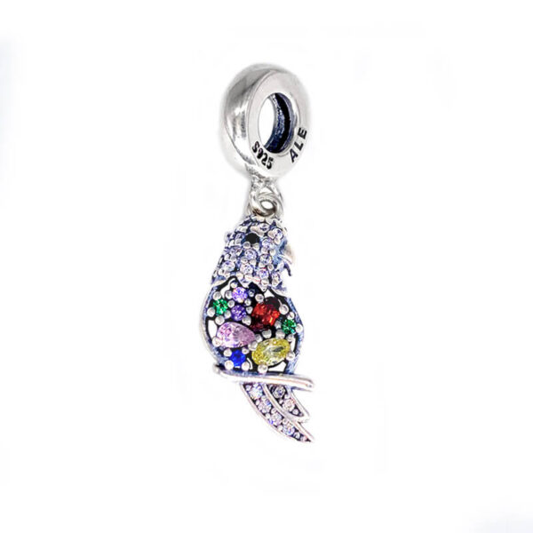 Charm / Dije Pájaro Loro Brillante