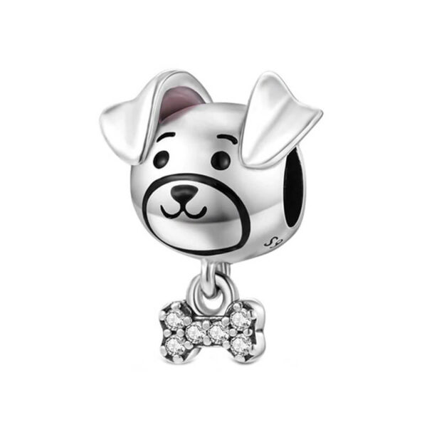 Charm / Dije Perro Feliz con Corbatín
