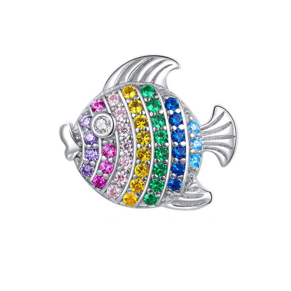 Charm / Dije Pez Brillos Multicolor