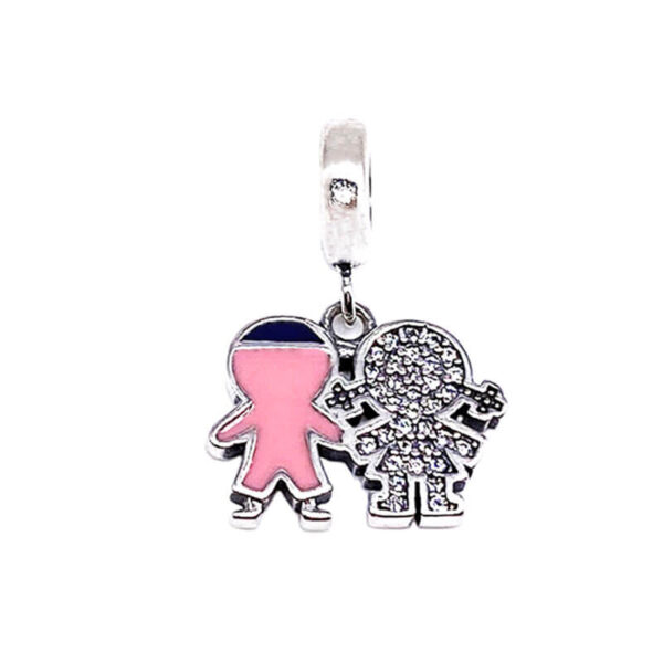 Charm / Dije Niño y Niña Brillante