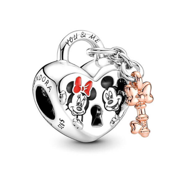 Charm / Dije Mickey y Minnie Candado