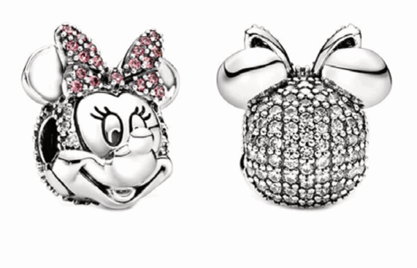 Charm / Dije Clip Minnie Brillante