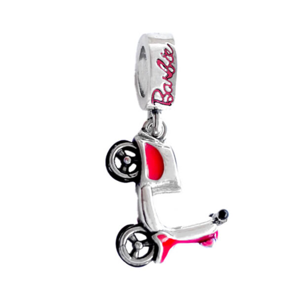 Charm / Dije Scooter Fucsia Barbie