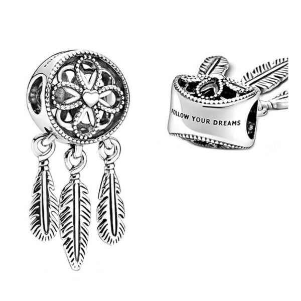 Charm / Dije - Atrapasueños Plateado