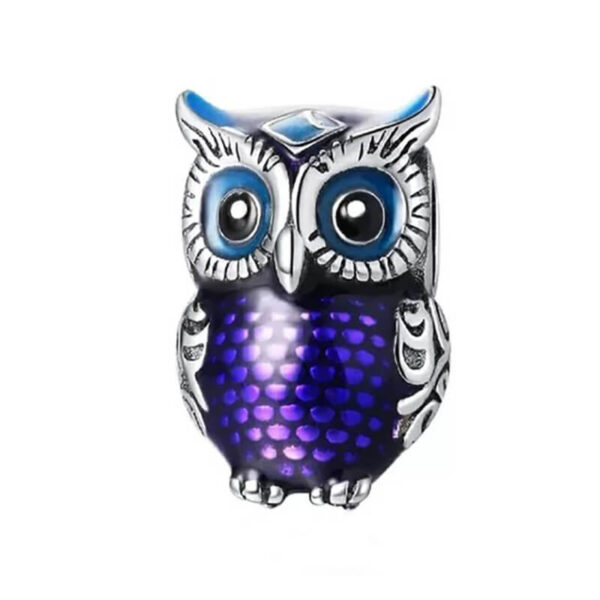 Charm / Dije - Búho Violeta