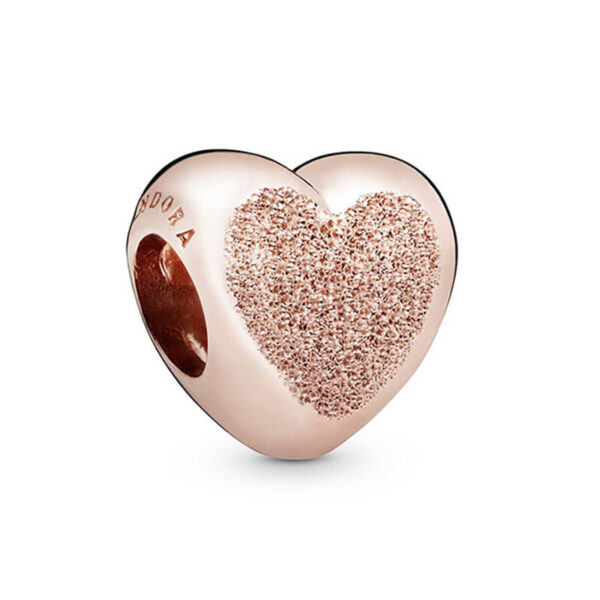 Charm / Dije Corazón Oro Rosa