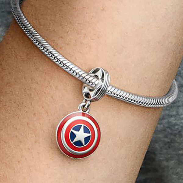 Charm / Dije Escudo Capitan América - Imagen 2
