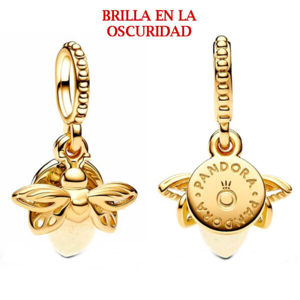Charm / Dije Luciernaga Brillante Dorada