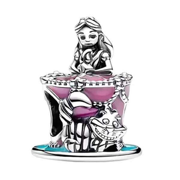 Charm / Dije Alicia, Sombrero y Gato