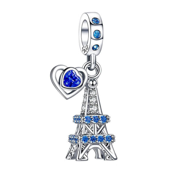 Charm / Dije - Love Torre Eiffel Azul