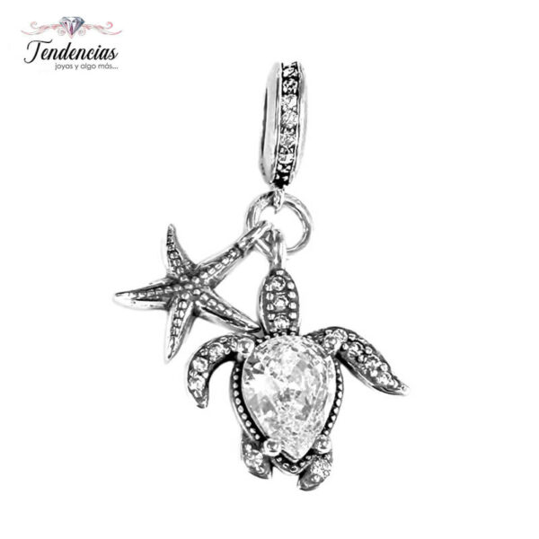 Charm / Dije - Tortuga Brillante y Estrella