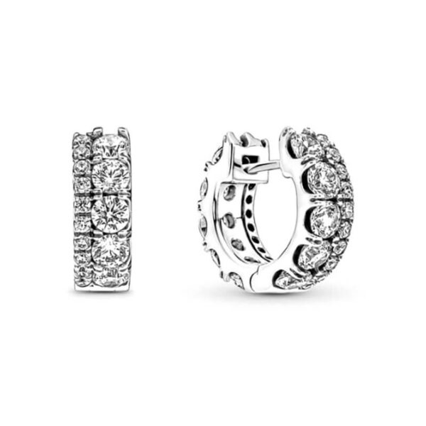 Aretes Tipo Argolla - Doble Banda