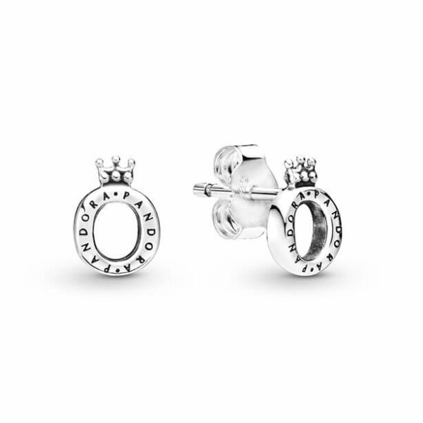 Aretes de Botón - Corona Grande