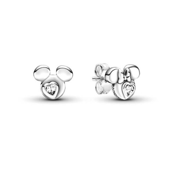 Aretes de Botón - Mickey y Minnie