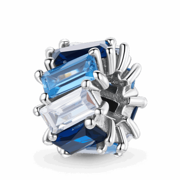 Charm / Dije - Separador Baguets Azules