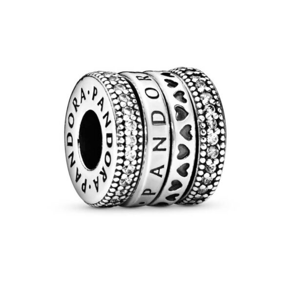 Charm / Dije - Barril Corazones Girando