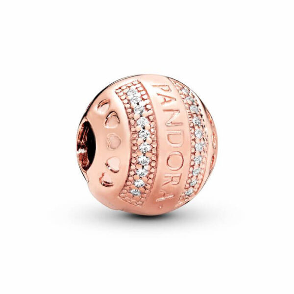 Charm / Dije Clip - Esfera Logo Oro Rosa