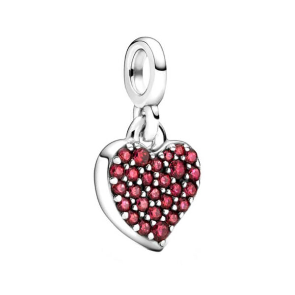 Mini Charm / Dije - Corazón Grande Rojo