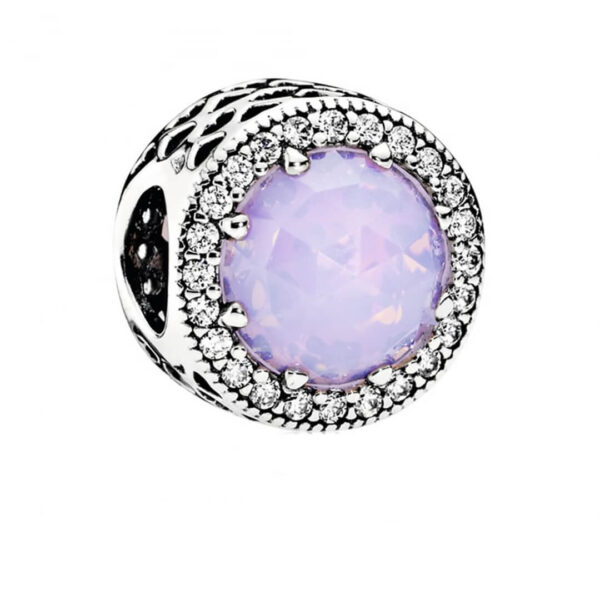 Charm / Dije - Corazones Radiantes Opalescente