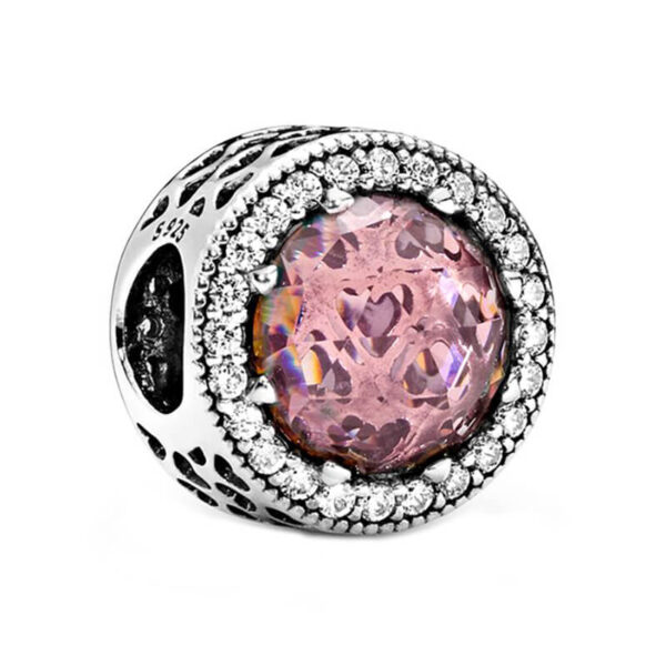 Charm / Dije - Corazones Radiantes Blush Pink