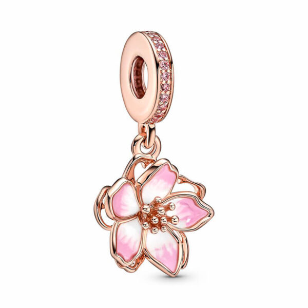 Charm / Dije - Flor de Cerezo Oro Rosa