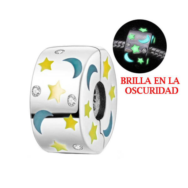 Charm / Dije Clip - Lunas y Estrellas